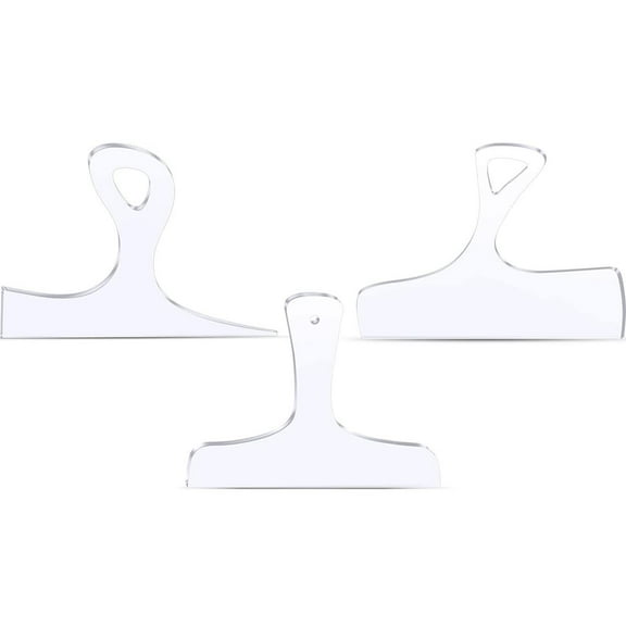 3PCS Woodworking Essentials Acrylic Router Templates for Charcuterie Board Handles Cutting and Shaping Tool Clear Template Guide Versatile Craftsman Tool Easy to Use