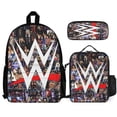 thumbnail image 1 of 3PCS Wres-Tler W-W,E Backpack Set With Front Pocket Large Capacity Bookpacks With Lunch Box Pencil Case Backpack Set, 1 of 6