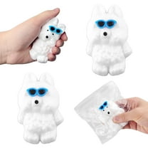 3PCS Yellow Series Chicken Squishy Cat Paw Squishy Handmade Taba Squishy Hamster Pinch Family Squeeze Toys Sensory Fidget Toys Cute Squishies for Stress Relief Silicone Squishy for Party and Birthday