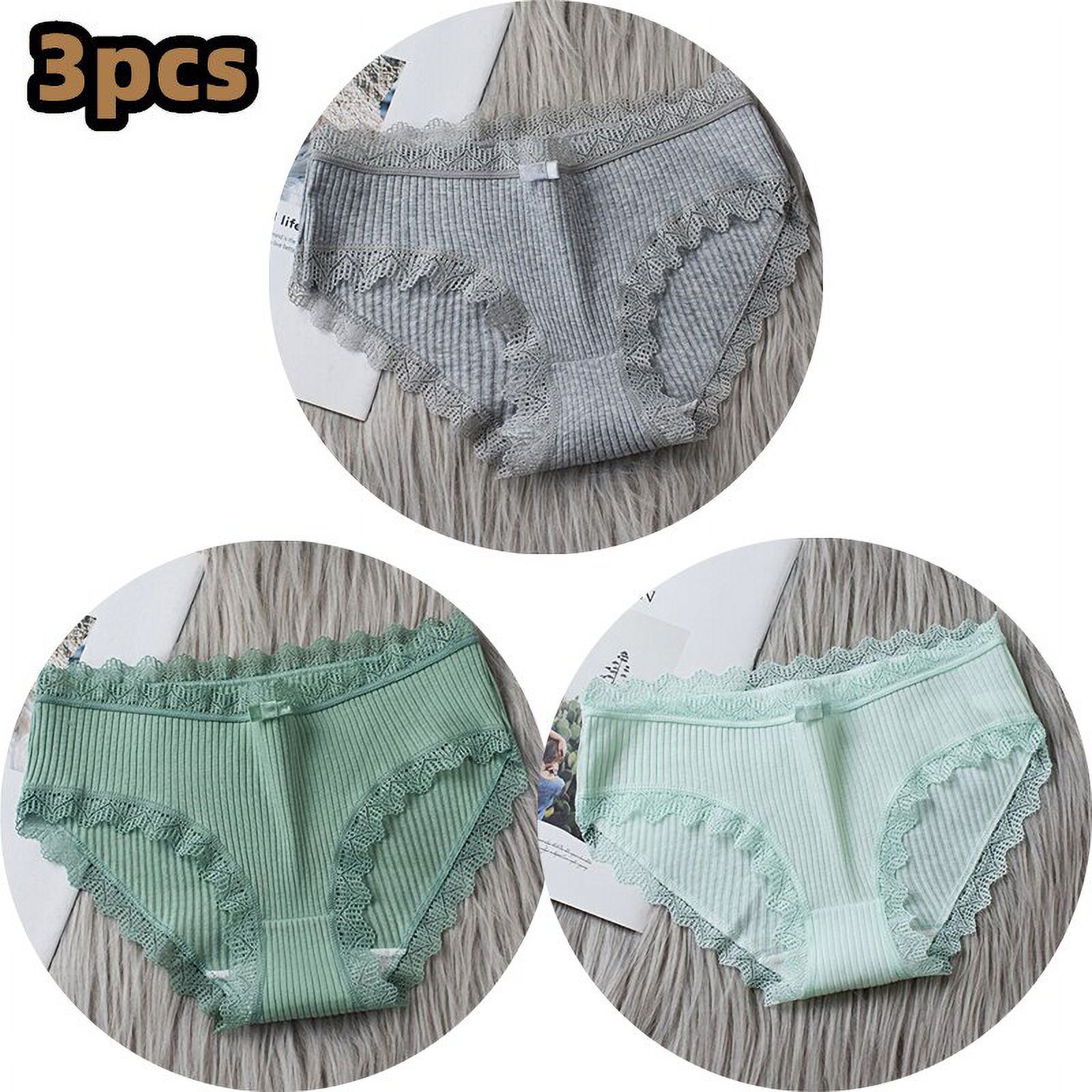 3PCS/lot Cotton Panties Women Comfortable Underwears Sexy Middle