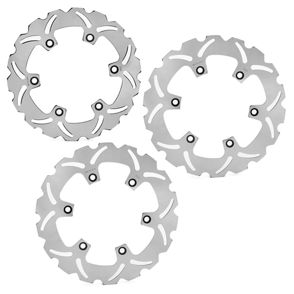 3PCs Front Rear Brake Discs Rotors For HONDA CBR 1000 F 1987-1992 NTV 650 Deauville 1998-2005 NTV 700 Deauville 2006-2016