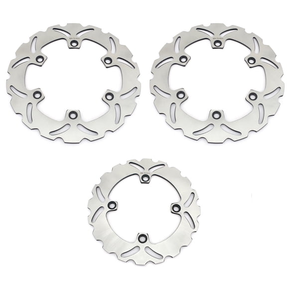3PCs Front Rear Brake Discs Rotors For HONDA CBR 600 F F2 SuperSport 1991 1992 1993 1994 91 92 93 94
