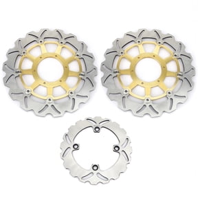 3PCs Front Rear Brake Discs Rotors For HONDA CBR 929 RR Fireblade 2000 2001 CBR 954 RR Fireblade 2002 2003