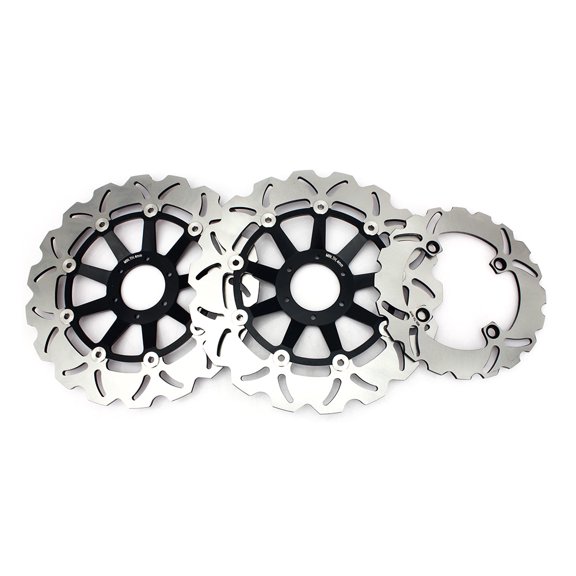 3PCs Front Rear Brake Discs Rotors For HONDA CBR900RR Fireblade 1998 1999 98 99