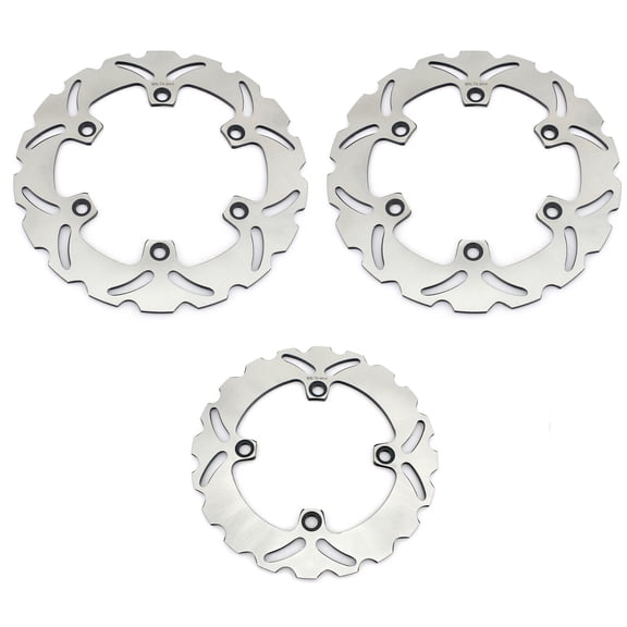 3PCs Front Rear Brake Discs Rotors For HONDA VFR 750 F Interceptor 86-87 CBR 750 Hurricane 87-89 CBR 750 Superaero 1987