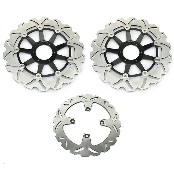 3PCs Front Rear Brake Discs Rotors For HONDA VFR 800 F Interceptor 800 1998-1999 VFR 800 FI Interceptor 1998-2001