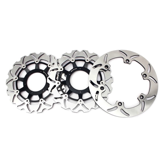 3PCs Front Rear Brake Discs Rotors For HONDA VTX1800R VTX 1800 N S T R F 2002-2011