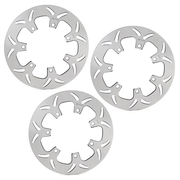 3PCs Front Rear Brake Discs Rotors For KAWASAKI Z 1100 A 1981-1983 Z 1100 B 1981-1982 Z 1100 D 82-83 Z 1000 L Ltd 1983