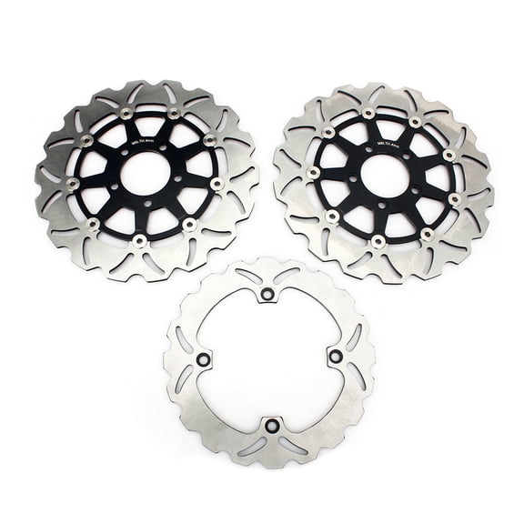 3PCs Front Rear Brake Discs Rotors For SUZUKI DL 650 V-Strom 650 2004-2006 DL 1000 V-Strom 1200 2002-2012