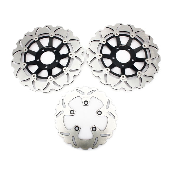 3PCs Front Rear Brake Discs Rotors For SUZUKI GSF 1200 Bandit / S 1995-2005 RF 900 R 1994-1999 GSX 1200 INAZUMA 99-02