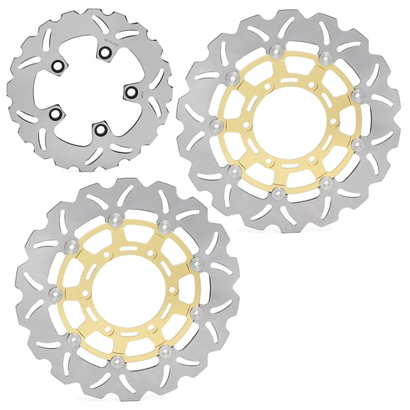 3PCs Front Rear Brake Discs Rotors For SUZUKI GSXR 600 750 2008-2019 K8 K9 L0-L9 GSX-R 1000 2009-2015 K9-L5