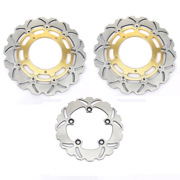 3PCs Front Rear Brake Discs Rotors For YAMAHA FZ1 N NA 2006-2012 FZ1 Fazer 2006-2019 FZ1 1000 / ABS 2006-2014