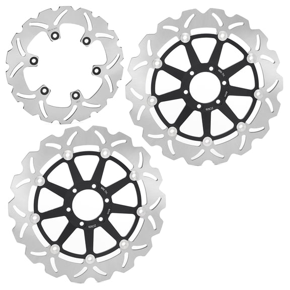 3PCs Front Rear Brake Discs Rotors For YAMAHA YZF 750 R 1993-1997 YZF 750 SP 93-97 94 95 96