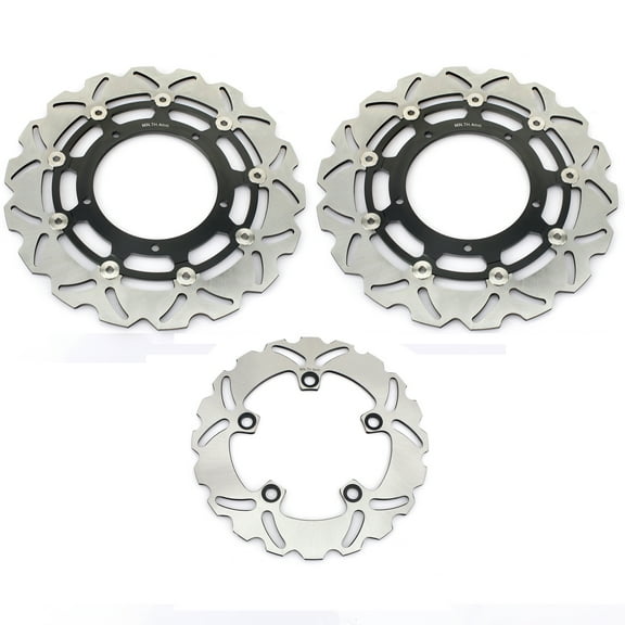 3PCs Front Rear Brake Discs Rotors For YAMAHA YZF R1 2004 2005 2006 YZF R1M 2015 2016 2017 2018 2019 2020 2021 YZF R6 2017-2021