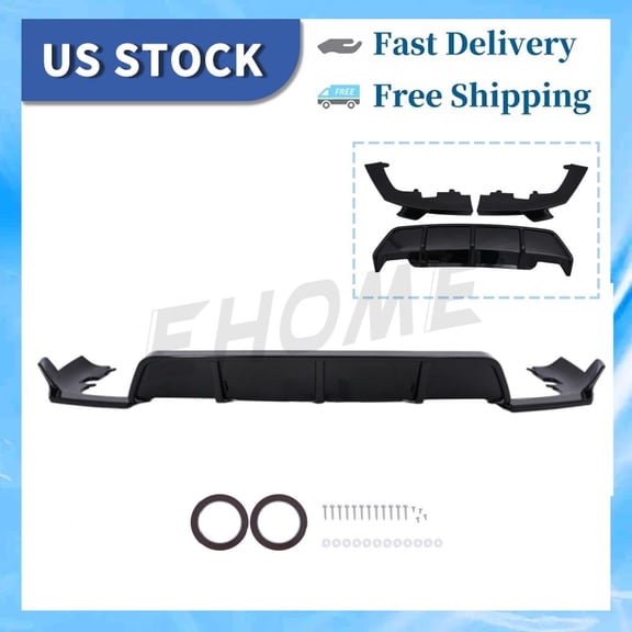 Rear Bumper Diffuser for BMW X6 Sport Look 2020 2021 2022 2023 2024 2025