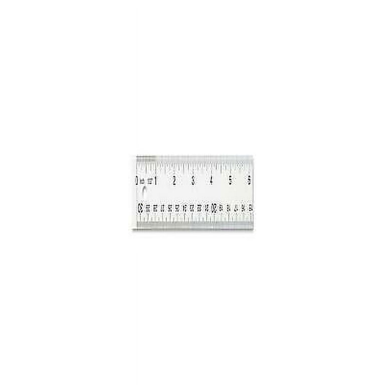 Clear Flexible Acrylic Ruler, Standard/Metric, 12 Clear Flexible Acrylic Ruler, Standard/Metric, 12