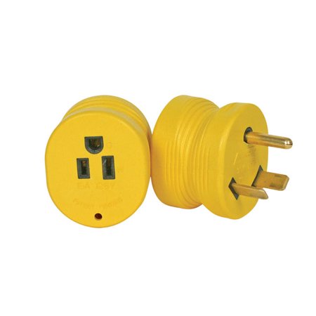 3PK Camco Power Grip RV Electrical Adapters