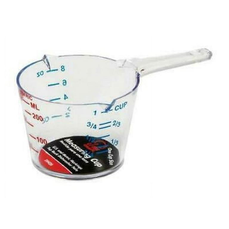 Chef Craft 1/8 cups Plastic Clear Measuring Cup Set Of 3