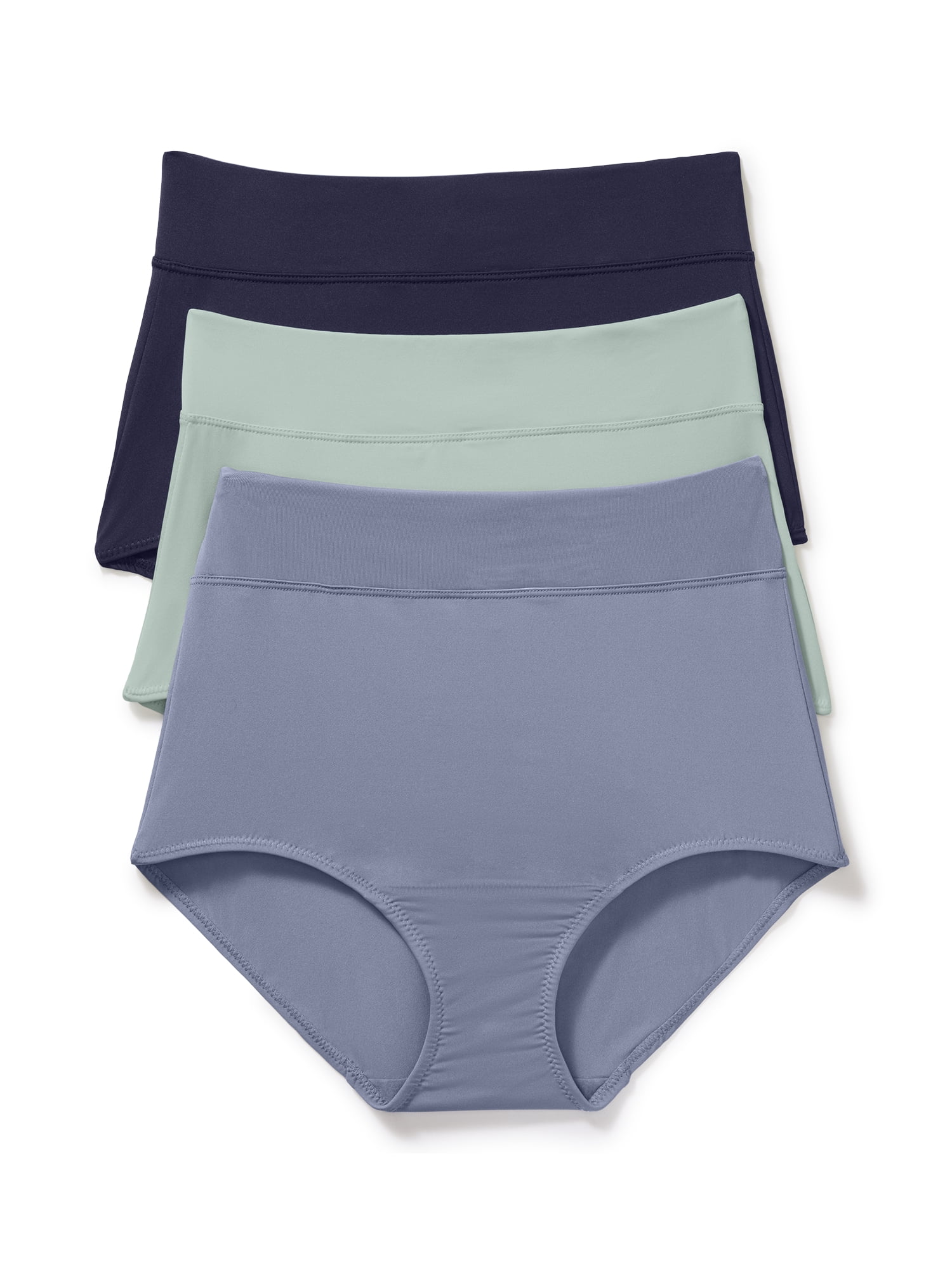Warners® Blissful Benefits Women's Dig-Free Comfort High Waist Microfiber 3-Pack Brief S-3XL
