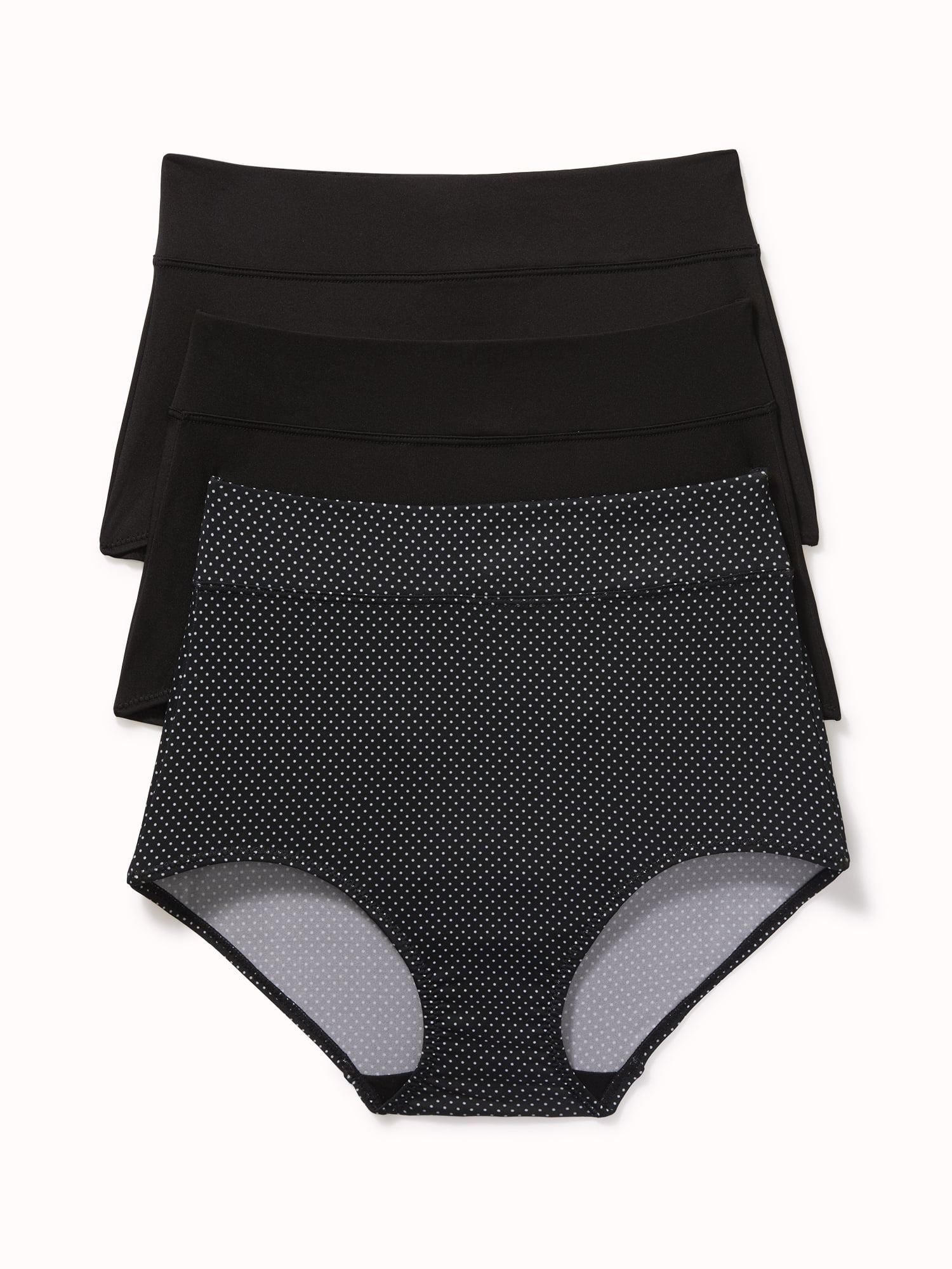 Warners® Blissful Benefits Women's Dig-Free Comfort High Waist Microfiber 3-Pack Brief S-3XL