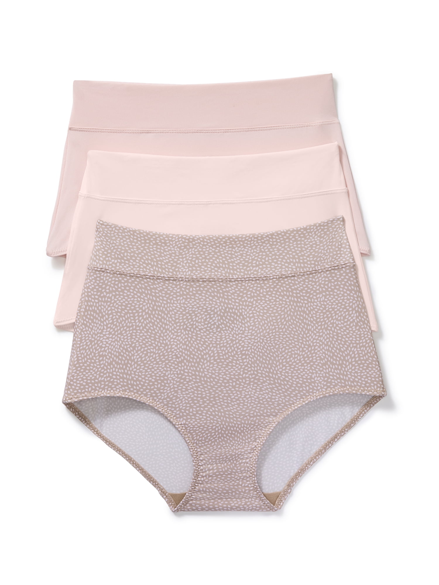 Warners® Blissful Benefits Women's Dig-Free Comfort High Waist Microfiber 3-Pack Brief S-3XL