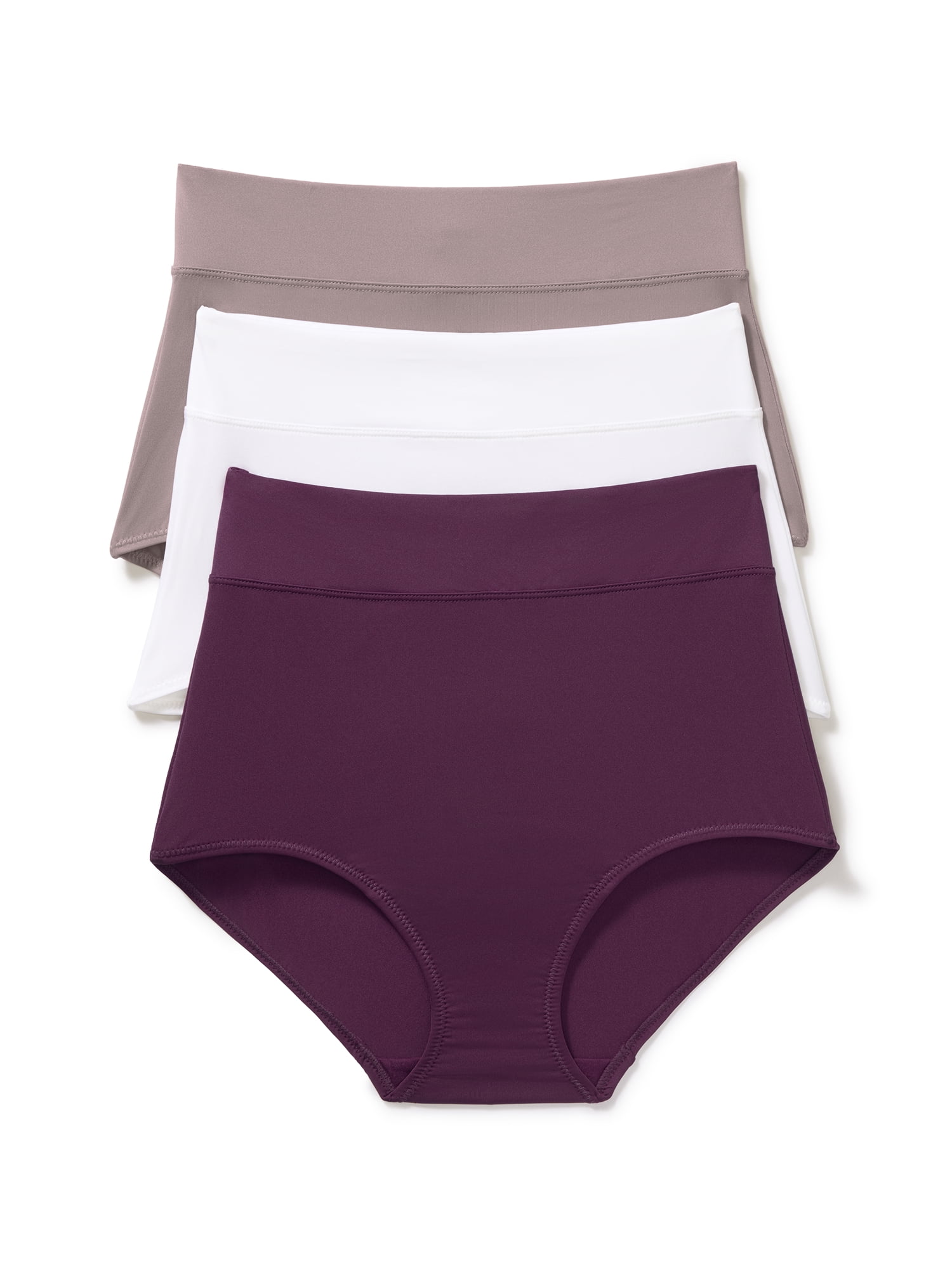 Warners® Blissful Benefits Women's Dig-Free Comfort High Waist Microfiber 3-Pack Brief S-3XL