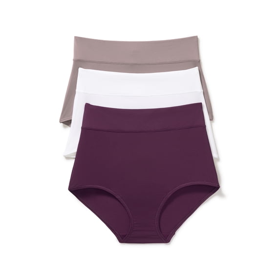 Warners® Blissful Benefits Women's Dig-Free Comfort High Waist Microfiber 3-Pack Brief S-3XL