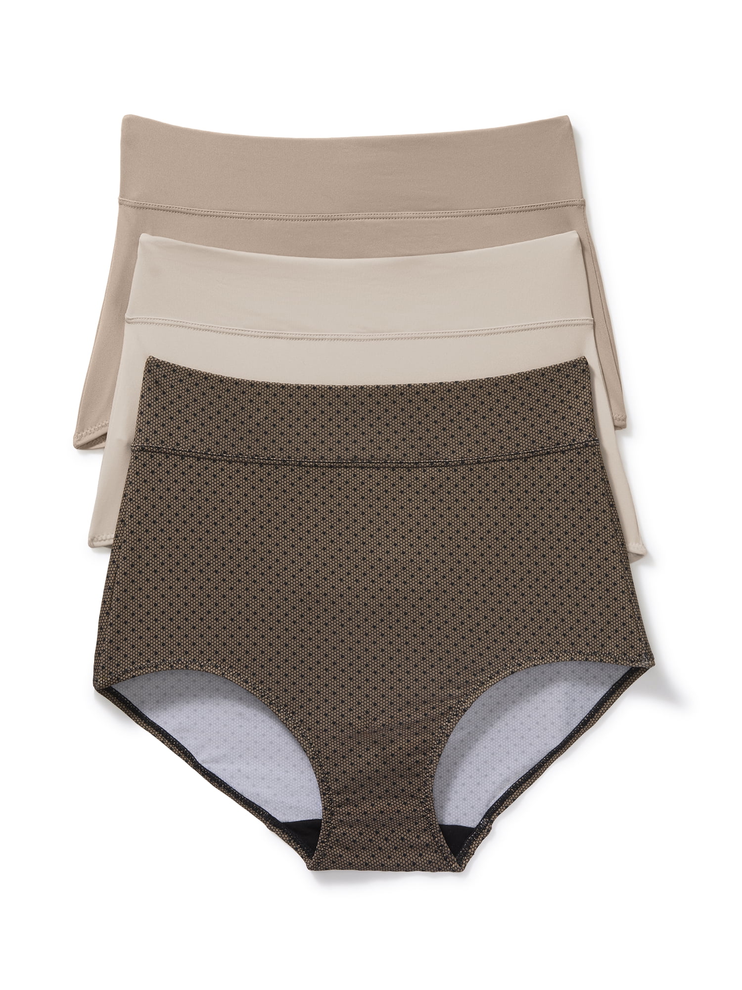 Warners® Blissful Benefits Women's Dig-Free Comfort High Waist Microfiber 3-Pack Brief S-3XL