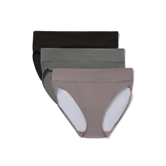 Warners® Blissful Benefits Women's Dig-Free Comfort Mid Waist Microfiber 3-Pack Hi-Cut S-3XL