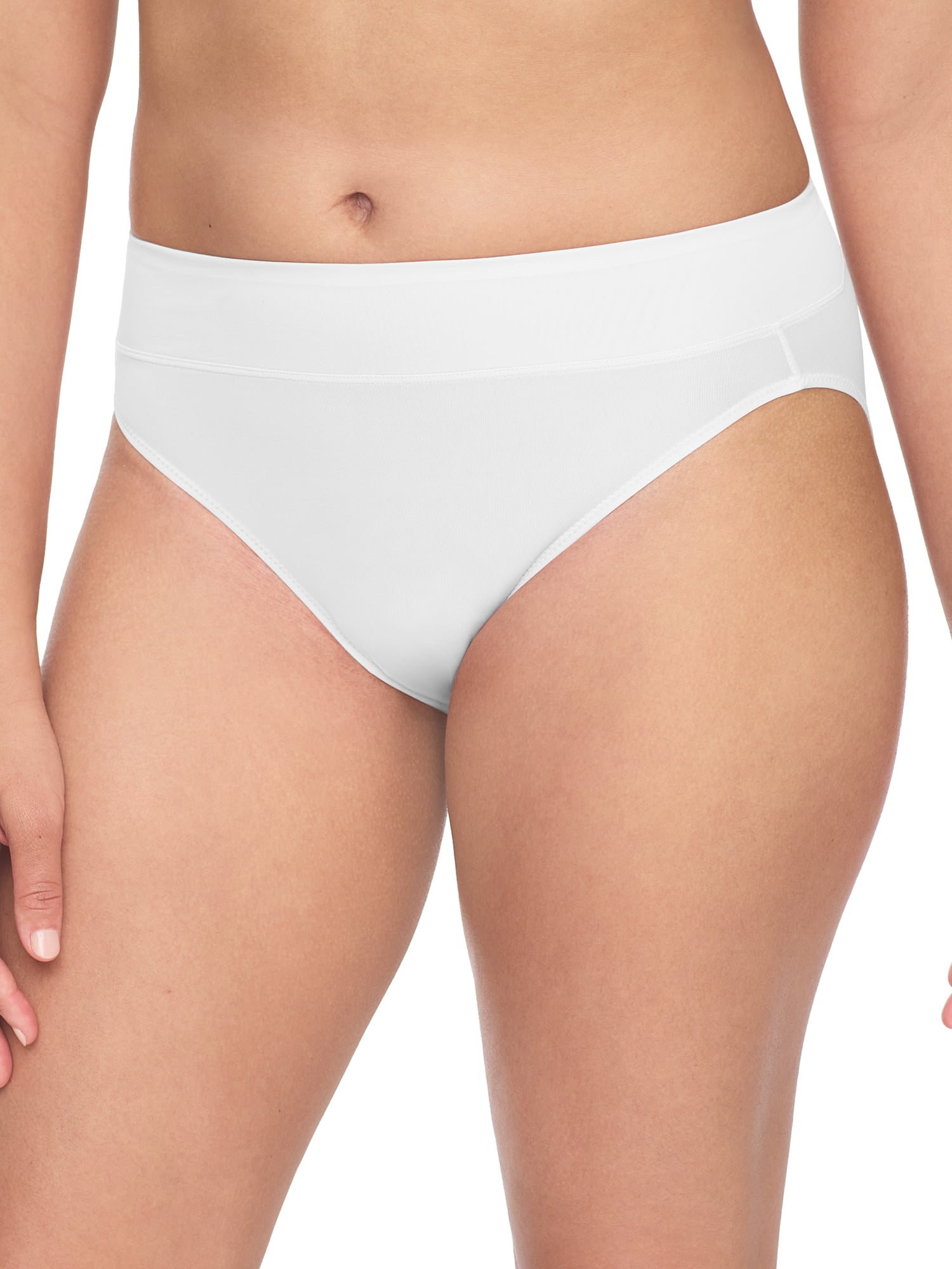 Warners® Blissful Benefits Women's Dig-Free Comfort Mid Waist Microfiber 3-Pack Hi-Cut S-3XL