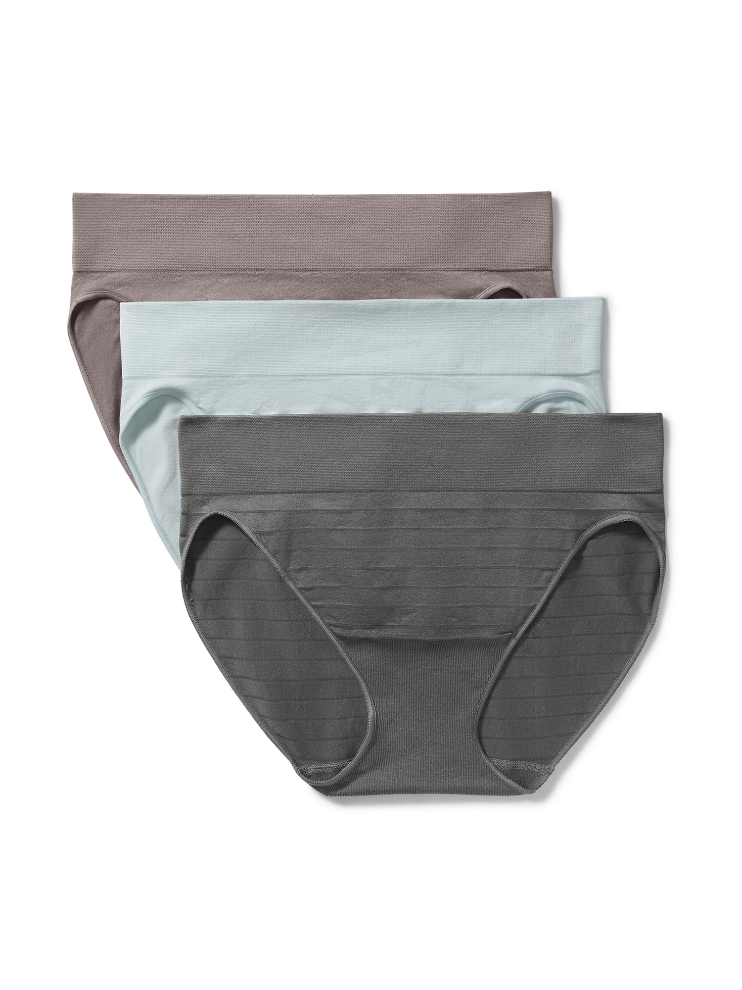 Warners® Blissful Benefits Women's Dig-Free Comfort Seamless Stretch Mid Waist 3-Pack Bikini S-3XL