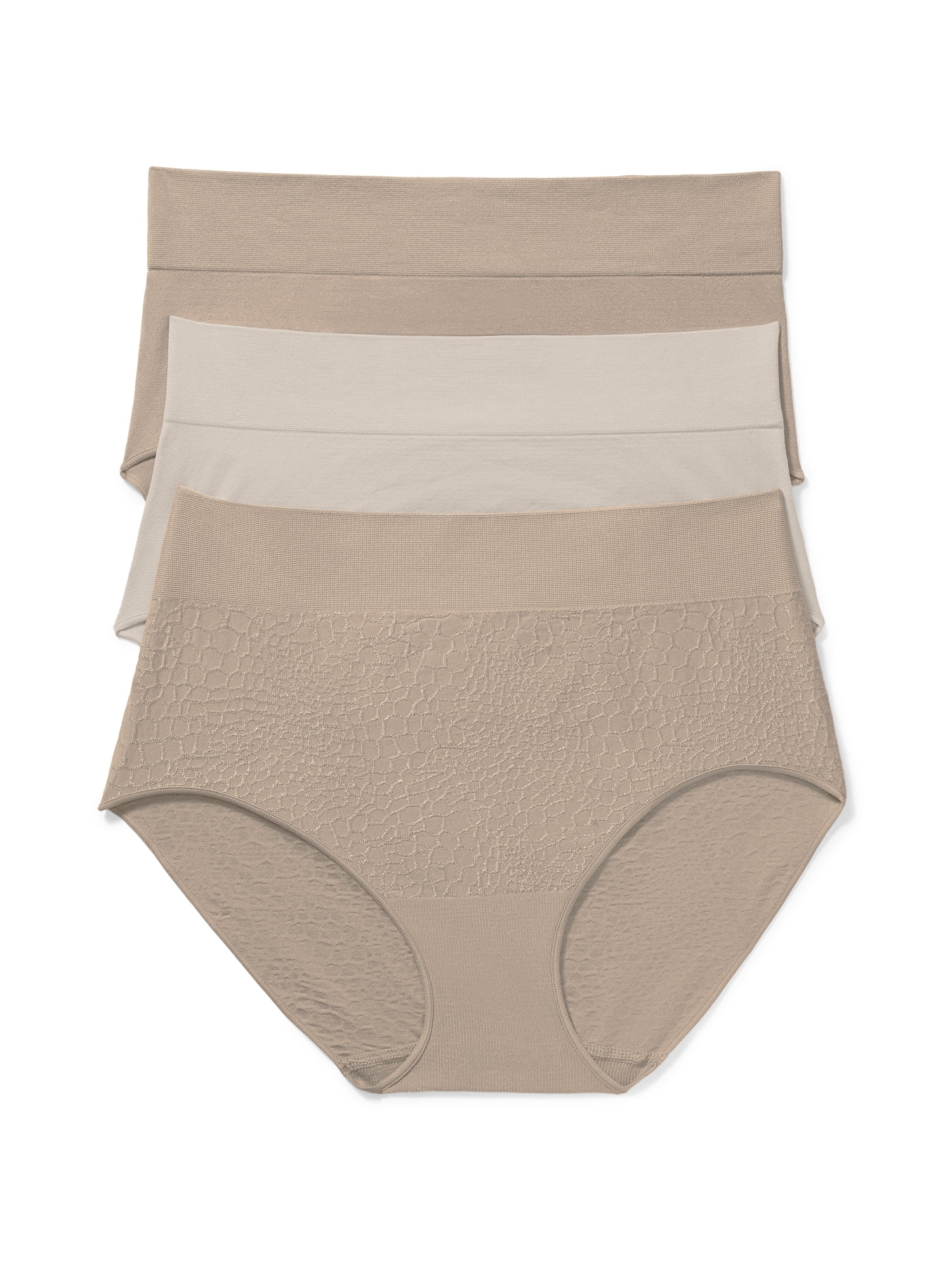 Warners® Blissful Benefits Women's Dig- Free Seamless Stretch Hi-Waist 3-Pack Brief S-3XL