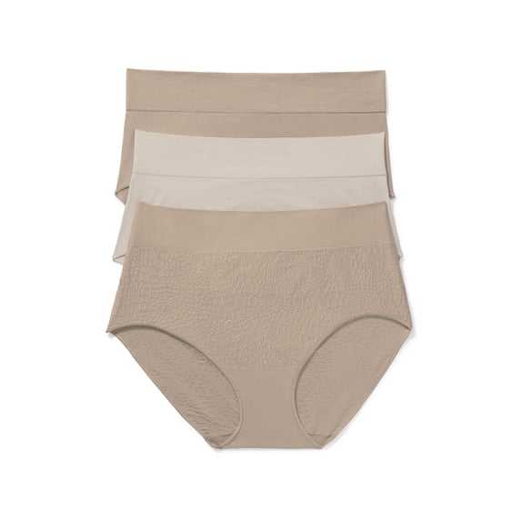 Warners® Blissful Benefits Women's Dig- Free Seamless Stretch Hi-Waist 3-Pack Brief S-3XL