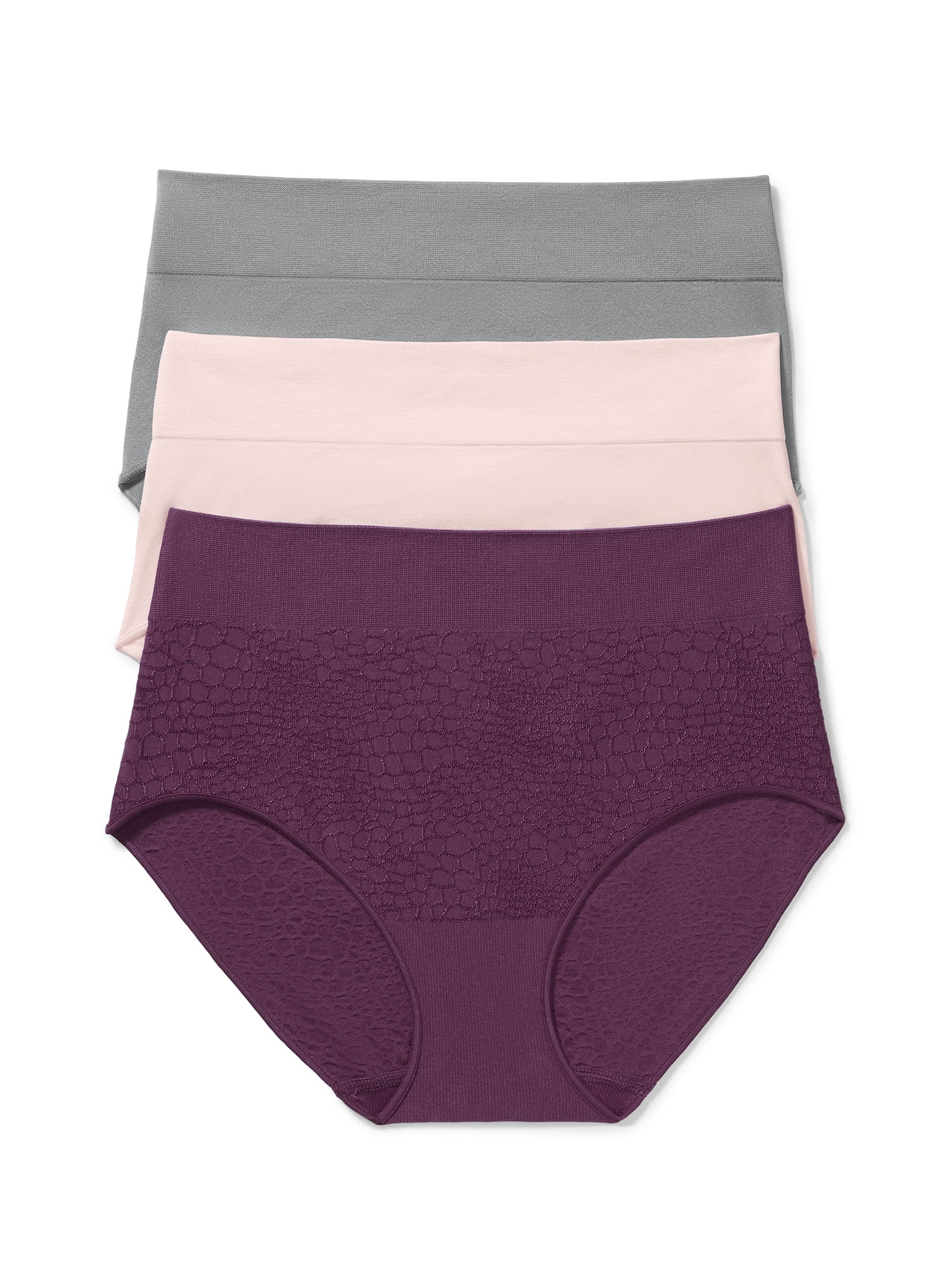 Warners® Blissful Benefits Women's Dig- Free Seamless Stretch Hi-Waist 3-Pack Brief S-3XL