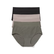 Warners  Blissful Benefits Womens Dig- Free Seamless Stretch Hi-Waist 3-Pack Brief S-3XL