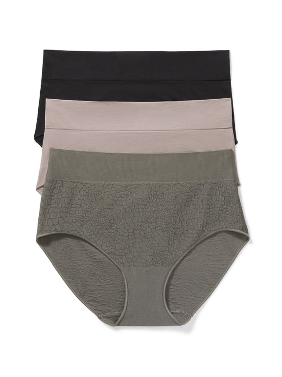 Warners® Blissful Benefits Women's Dig- Free Seamless Stretch Hi-Waist 3-Pack Brief S-3XL