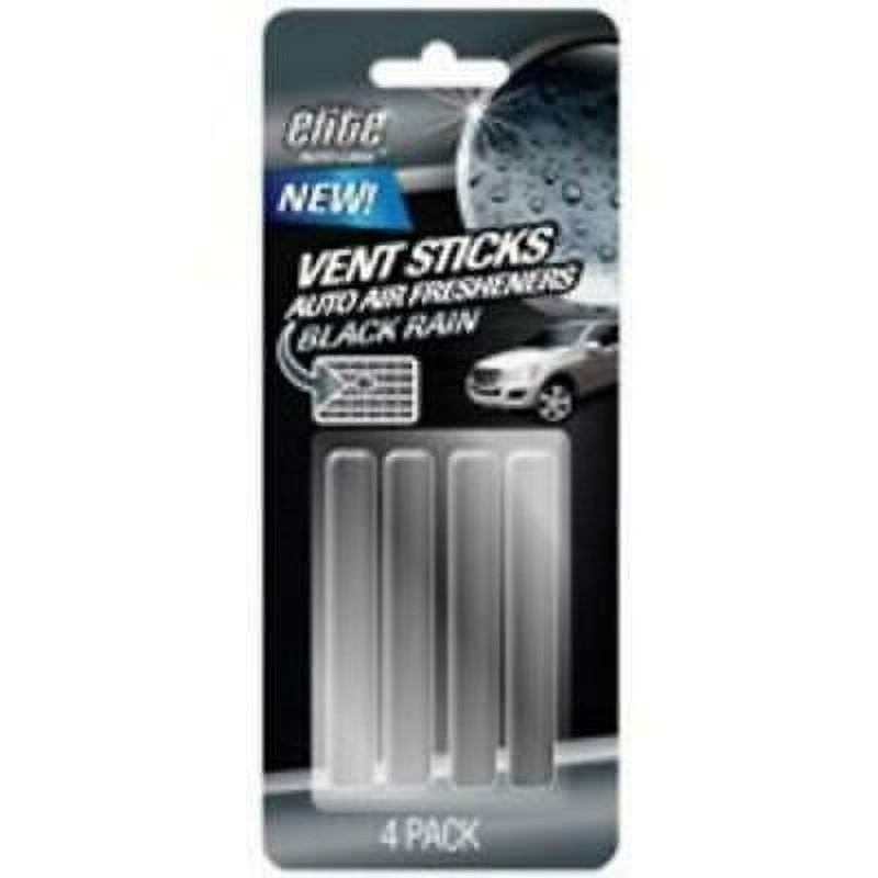 3PK Elite 8991 Vent Stick Air Freshener, Black Rain