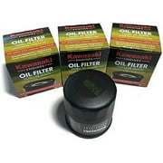 3PK Genuine Kawasaki 49065-0724 Oil Filter Fits 49065-7010 OEM