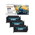 thumbnail image 1 of 3PK 58A Toner Cartridges with Chip Compatible for  58A CF258A 58X CF258X Laserjet M428fdw M404 M404n M404dn M404dw N406dn MFP M428fdn M428dw M428 M430f Printer (Black), 1 of 1