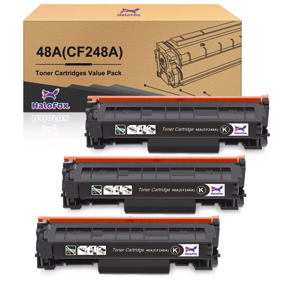 3PK High Yield Toner for CF248A 48A LaserJet Pro M15a M15w M16w MFP M29w M31w