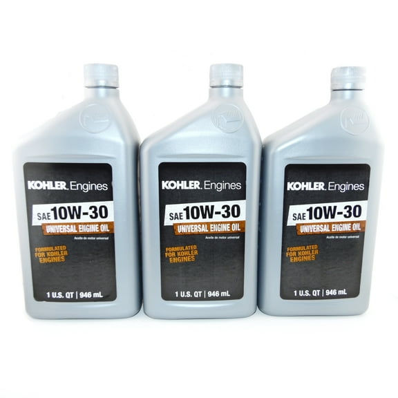 3PK Kohler 10W-30 Engine Oil 1 Quart Bottles