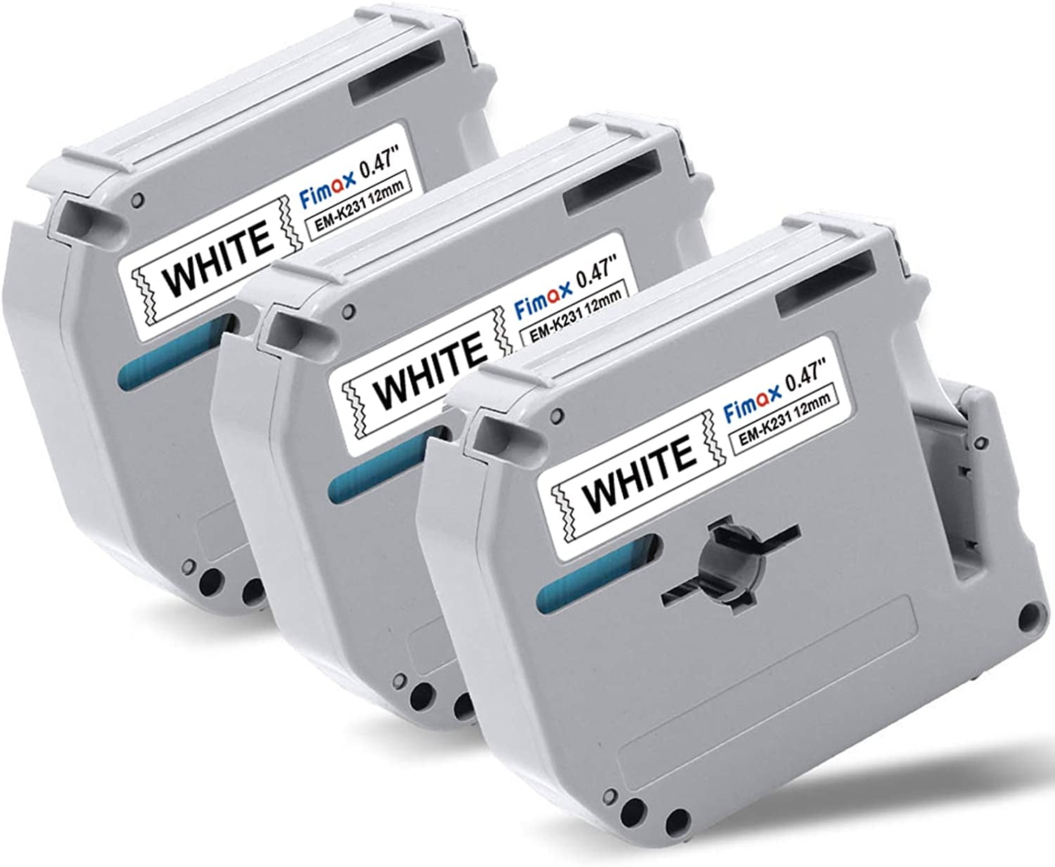 3PK Label Tape Compatible Brother MK231 MK231 12mm 0.47 Inch for P