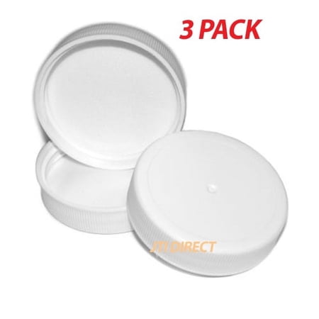 3PK Lot Replacement Screw-On Cap Caps 3 & 5 Gallon 55mm Water Bottle Made USA