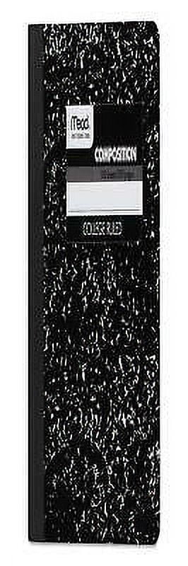 3PK MEA09932 Square Deal Composition Book, Medium/College Rule, Black Cover, 9.75 x 7.5, 100 Sheets