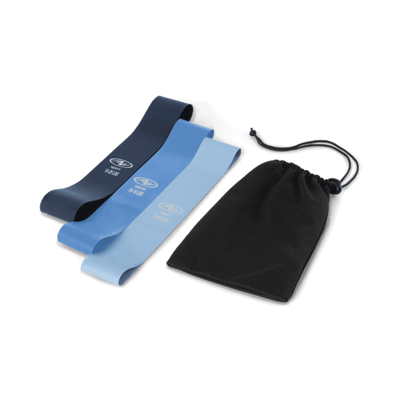 Athletic Works Mini Loop Bands, Latex Free Material, Set of 3 Levels : Light, Medium, Heavy