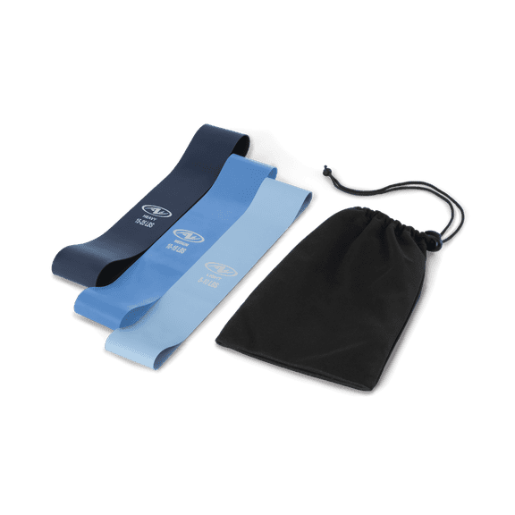 Athletic Works Mini Loop Bands, Latex Free Material, Set of 3 Levels : Light, Medium, Heavy