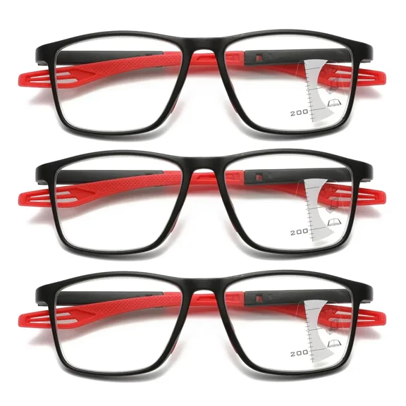 3PK Men Women Multifocus No Line Progressive Reading Glasses Multifocal Readers