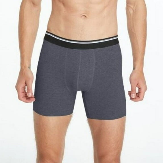 3PK Mens Performance Boxer Briefs Breathable Comfort Waistband Underwear Shorts