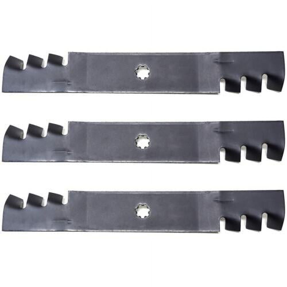 3PK Mulching Lawn Mower Blades Replacement for John Deere 48" D140 D150 D160 LA1