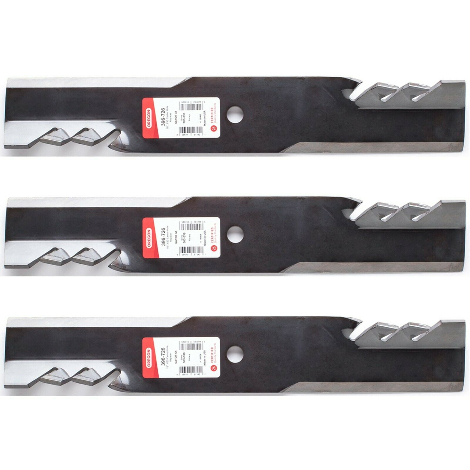 3PK Oregon 396726 Gator G6 Blades for Scag 482462 482878 Exmark 1036580 1036582